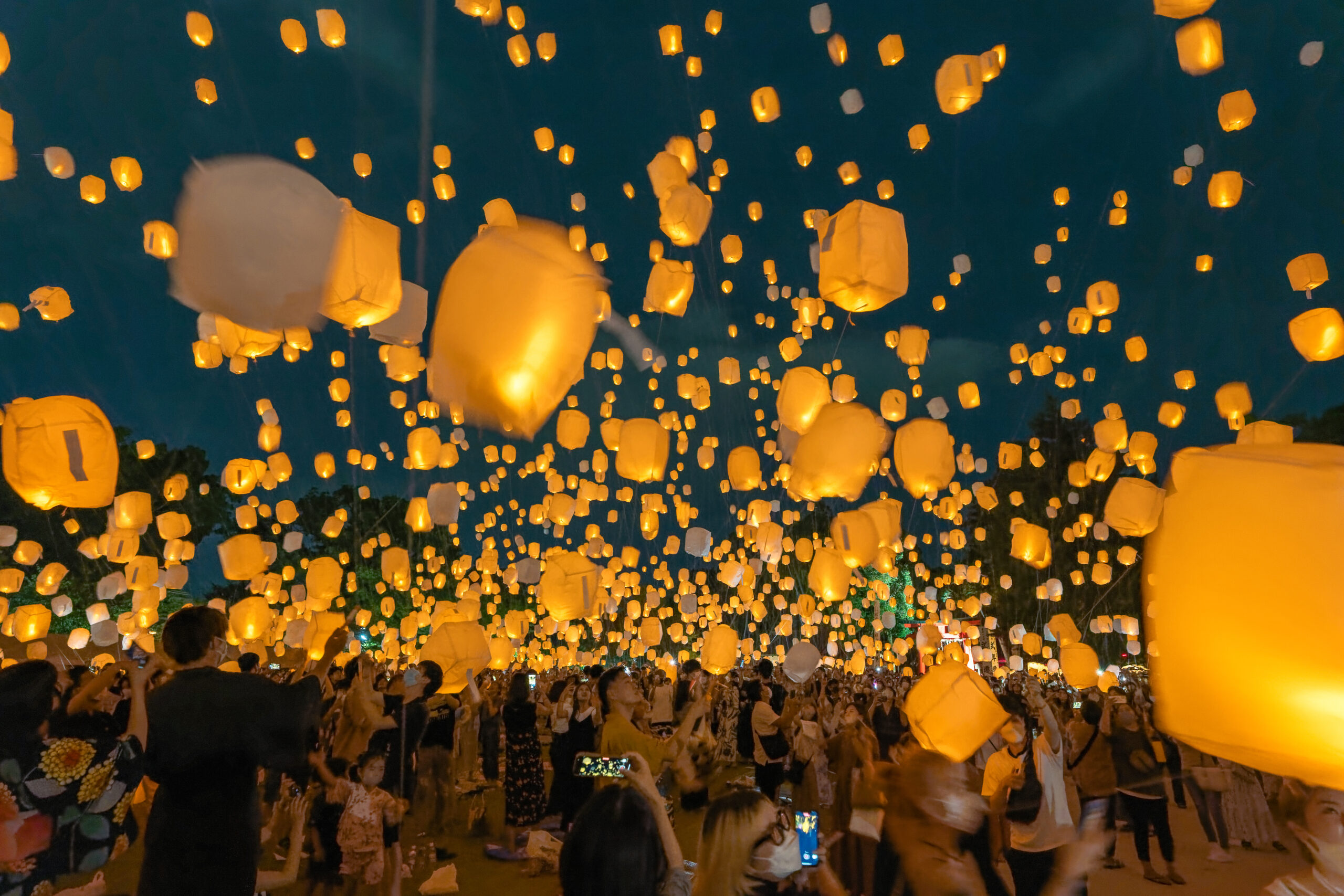 七夕祭りスカイランタン2023 京都2枚